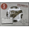 Łamigłówki metalowe 9 szt. STEAMPUNK ZESTAW SZARY