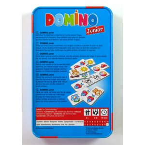 Domino Junior w metalowej puszce