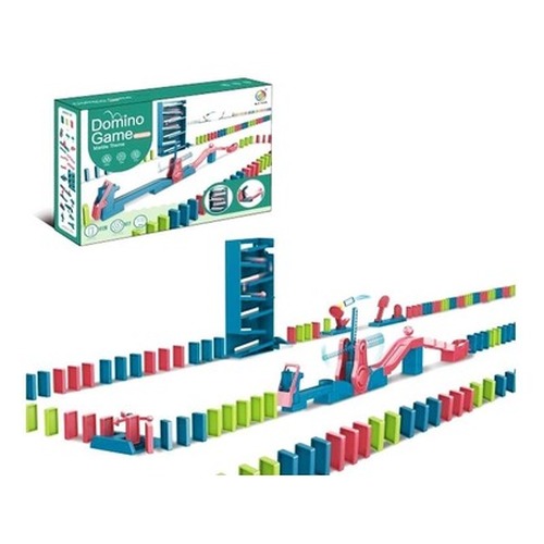 Domino z wieżą, piłką i przeszkodami