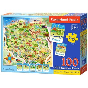 Edukacyjna mapa Polski CASTOR