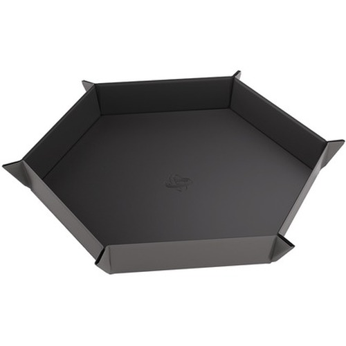 Gamegenic: Magnetic Dice Tray - Hexagonal - Black/Gray