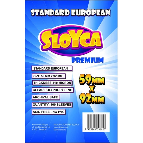Koszulki na karty - Standard European Premium (59x92 mm) - 100 szt.