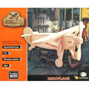 Łamigłówka drewniana Gepetto - Samolot (Aeroplane)