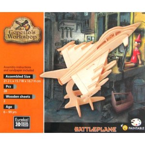 Łamigłówka drewniana Gepetto - Myśliwiec (Battleplane)