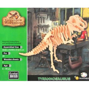 Łamigłówka drewniana Gepetto - Tyranozaur (Tyrannosaurus)