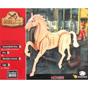 Łamigłówka drewniana Gepetto - Koń (Horse)