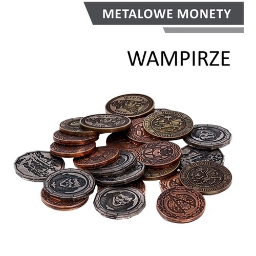 Metalowe monety - Wampirze (zestaw 24 monet)