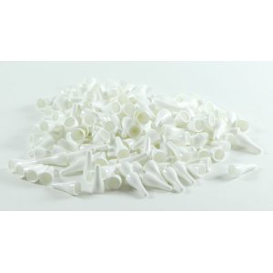 Pionki do gry plastik zwykłe - białe - 100 szt.