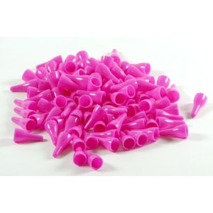 Pionki do gry plastik zwykłe - różowe - 100 szt.