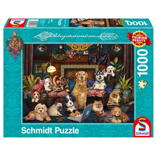 PQ Puzzle 1000 el. BRIGID ASHWOOD Spotkanie przy kominku