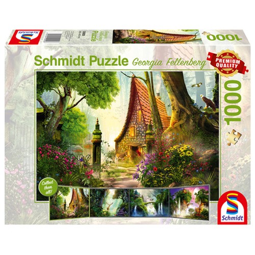 PQ Puzzle 1000 el. GEORGIA FELLENBERG Dom na polanie