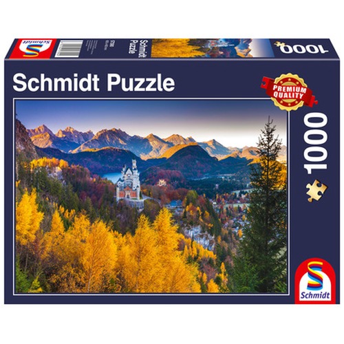 PQ Puzzle 1000 el. Jesień na Zamku Neuschwanstein / Niemcy