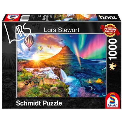 PQ Puzzle 1000 el. LARS STEWART Islandia (Dzień / Noc)