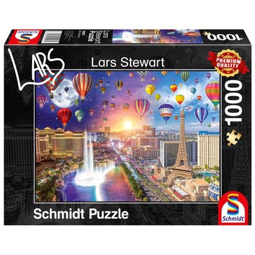 PQ Puzzle 1000 el. LARS STEWART Las Vegas (Dzień / Noc)