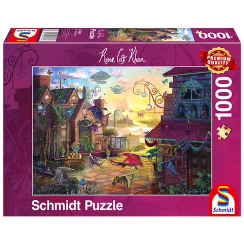 PQ Puzzle 1000 el. ROSE CAT KHAN Smocza poczta