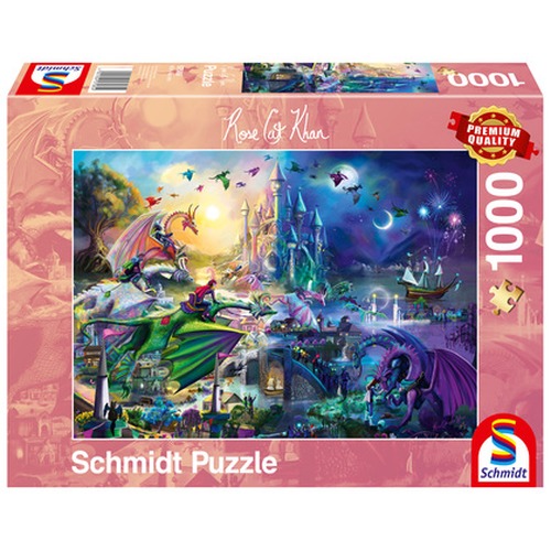 PQ Puzzle 1000 el. ROSE CAT KHAN Smoczy konkurs
