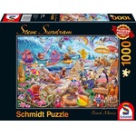 PQ Puzzle 1000 el. STEVE SUNDRAM Zwierzaki na plaży (Beach Mania)