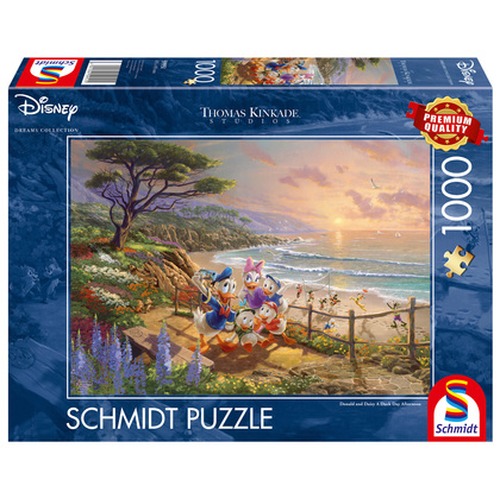 PQ Puzzle 1000 el. THOMAS KINKADE Kaczor Donald & Daisy (Disney)