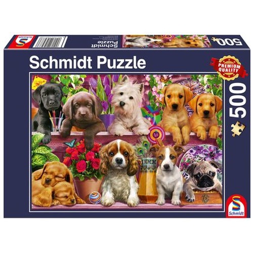 PQ Puzzle 500 el. Psy na półce