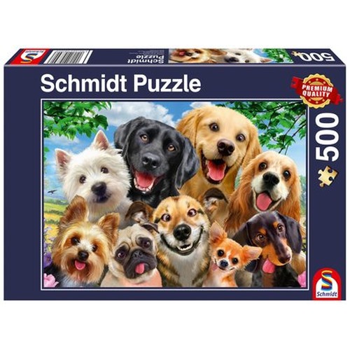 PQ Puzzle 500 el. Psy robią selfie