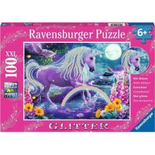 Puzzle 100 Brokatowy jednorożec