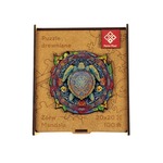 Puzzle 100 drewniane A4 Żółw Mandala