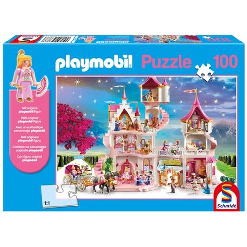 Puzzle 100 el. PLAYMOBIL Zamek księżniczki + figurka
