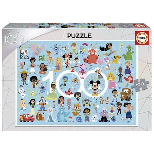 Puzzle 100 el. Portret bohaterów bajek Disneya