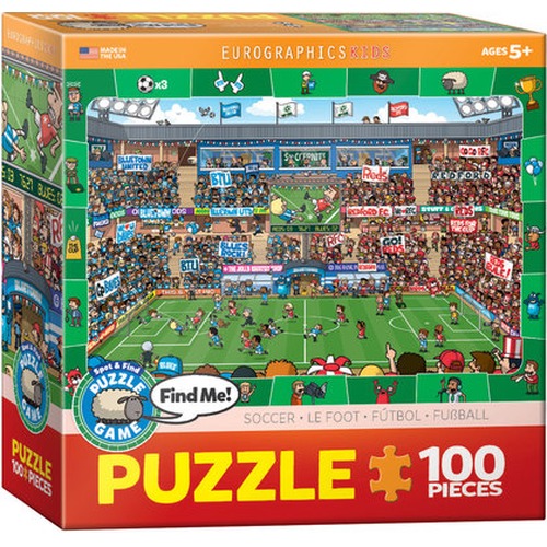 Puzzle 100 Spot&Find Soccer 6100-0476
