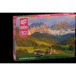 Puzzle 1000 Cherry Pazzi Santa Maddalena, Dolomites