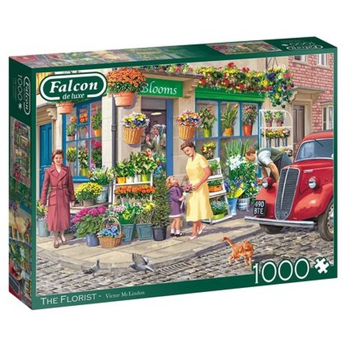 Puzzle 1000 el. FALCON Kwiaciarnia na rogu ulicy