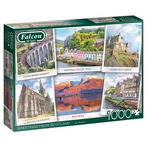 Puzzle 1000 el. FALCON Pozdrowienia ze Szkocji