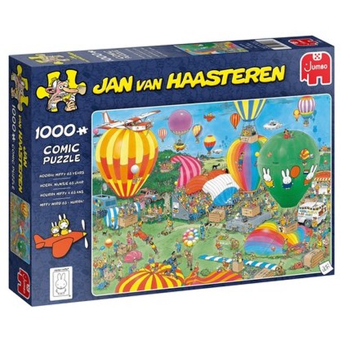 Puzzle 1000 el. JAN VAN HAASTEREN Urodziny maskotki Miffy