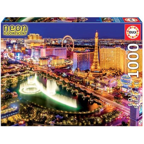 Puzzle 1000 el. Las Vegas (fluorescencyjne)