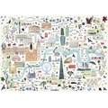 Puzzle 1000 el. Mapa Londynu