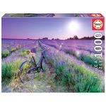 Puzzle 1000 el. Rower na lawendowym polu