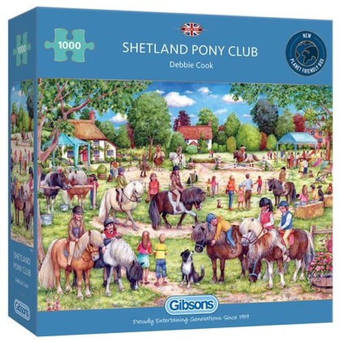 Puzzle 1000 el. Stadnina kuców szetlandzkich
