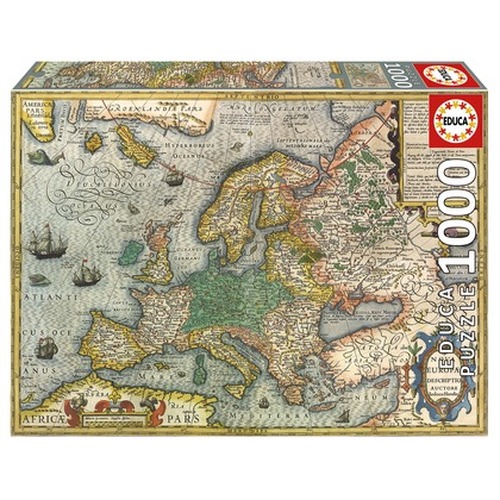 Puzzle 1000 el. Stara mapa Europy