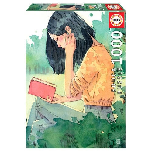 Puzzle 1000 el. Wielbicielka książek, Esther Gili