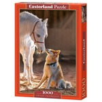 Puzzle 1000 elementów Koń i pies Unikatowa przyjaźń