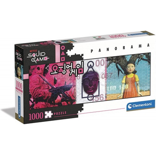 Puzzle 1000 elementów Panorama Netflix Squid Game