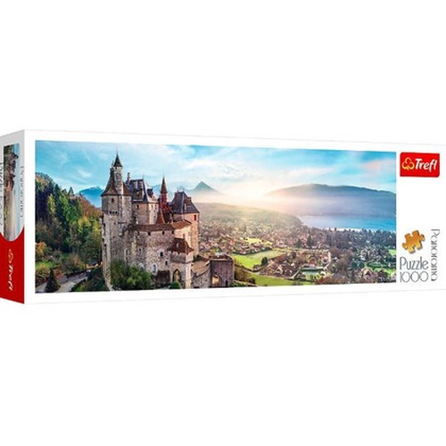 Puzzle 1000 elementów Panorama Zamek Menthon Francja