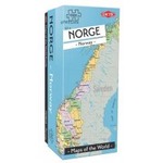 Puzzle 1000 Mapy świata: Norwegia