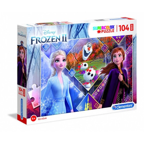 Puzzle 104 elementy Maxi Super Kolor Kraina lodu 2