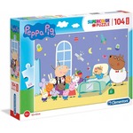 Puzzle 104 elementy Maxi Świnka Peppa