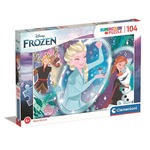 Puzzle 104 elementy Super Kolor Kraina Lodu 2