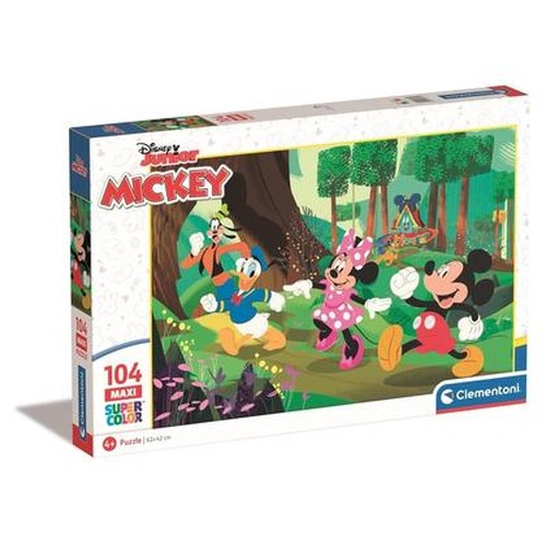 Puzzle 104 Maxi Super Kolor Mickey and Friends