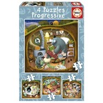 Puzzle 12 el. + 16 el. + 20 el. + 25 el. Leśne opowieści