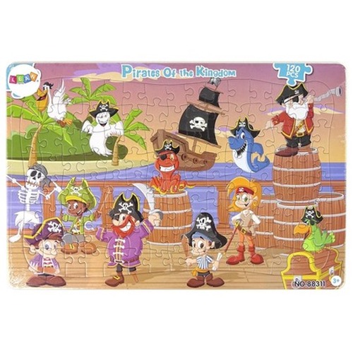 Puzzle 120el edukacyjne piraci