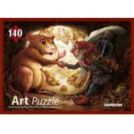Puzzle 140 elementów - Spotkanie chomika